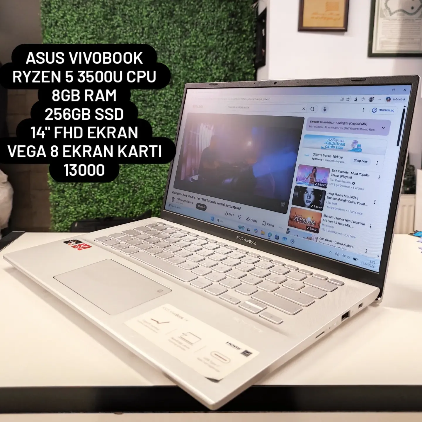 Asus VivoBook Ryzen 5 3500U | 8GB RAM | 256GB SSD
