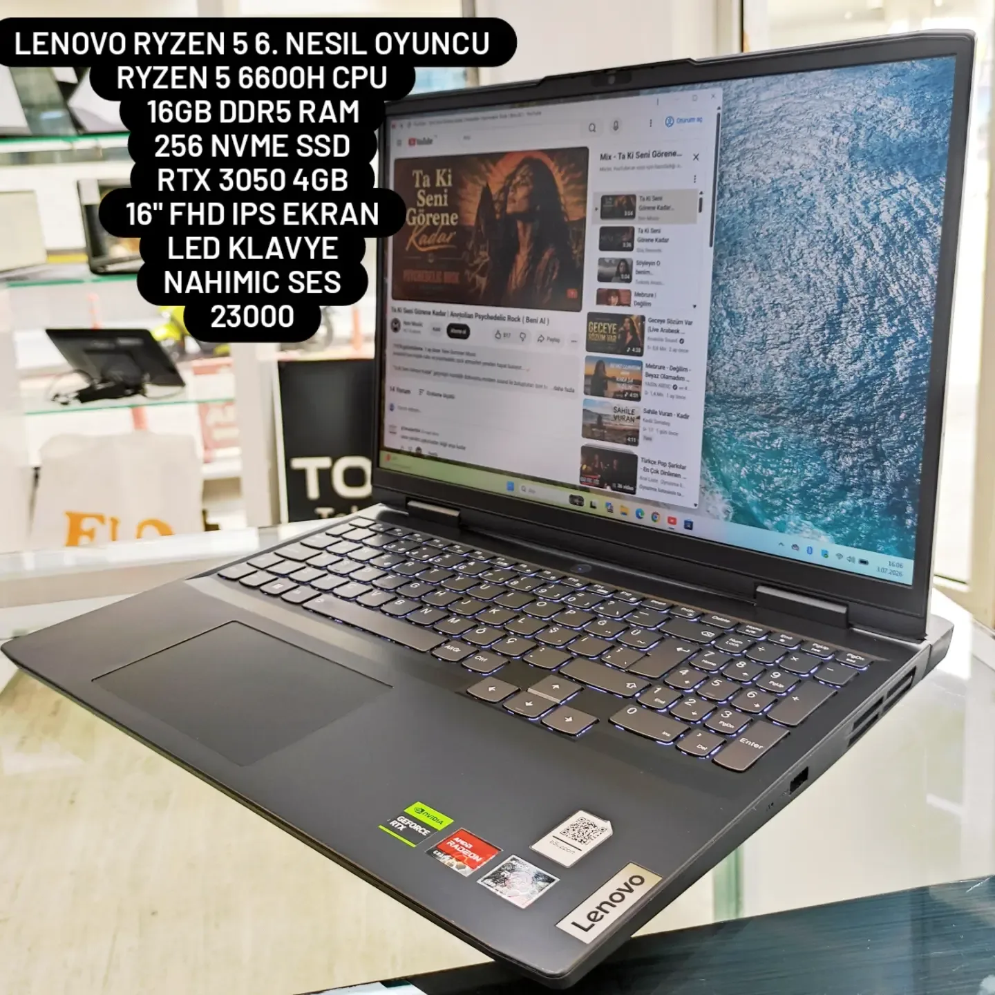 Lenovo IdeaPad Gaming 3 Ryzen 5 6600H | RTX 3050 4GB | 16GB DDR5